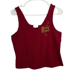 Hot Topic Harry Potter Mischief Managed Tank Top Womens L Red Short Length